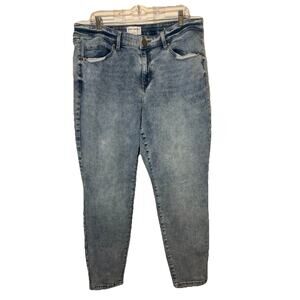 Lane Bryant Women’s Size 18 Light Acid Wash Jeans MidRise Skinny Ankle